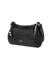 Black croco women's handbag TOREC-1286-9G(Z26), diagonal product view on a white background.