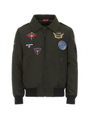 Ocieplana kurtka męska w stylu pilotki KURMT-0243-57(Z21)-05