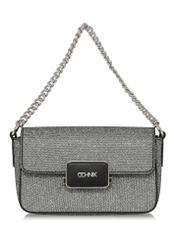 Silver women's clutch bag TOREC-0989-92(Z24)-02