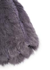 Women's grey fur cap CZADF-0034-94(Z26)
