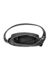 Black small women's waist bag TOREC-1087-99(Z25), product view inside on white background.