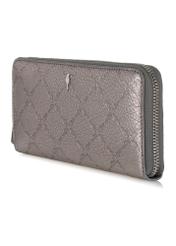 Large silver ladies wallet with embossing PORES-0869-92(Z23)-02