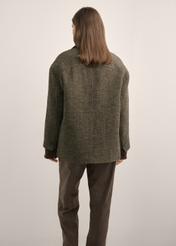 Women's herringbone coat PLADT-0083-1L(Z26)