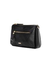 Black women's handbag with monogram TOREC-1293-9P(Z26), diagonal product view on a white background.