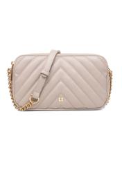 Small cream women's handbag TOREC-1051-12(Z25), front product view on white background.