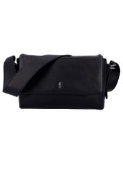 Black leather women's handbag TORES-1377-99(Z26), front product view on white background.