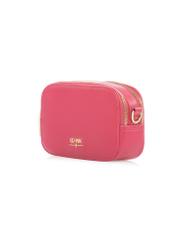 Fuchsia small women's handbag TOREC-1172-5E(W26) - diagonal product view, on a white background.