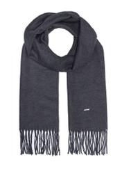 Graphite men's winter scarf SZAMT-0082A-95(Z25) - front product view on white background.
