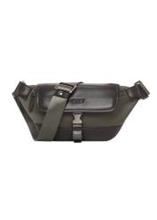 Men's khaki shoulder bag TORMN-0438-8B(Z26), front product view on white background.