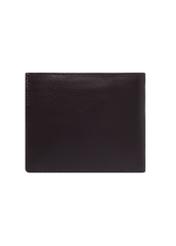 Small men's leather wallet in brown color PORMS-0708-1H(Z26), product view from the back on a white background.