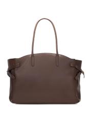 Large brown women's handbag TOREC-1135-1H(W26), product view from the back on a white background.