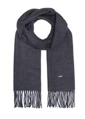 Graphite men's winter scarf SZAMT-0082A-95(Z25) - front product view on white background.