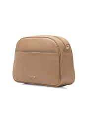 Beige leather women's shoulder bag TORES-0806D-81(W25)-02