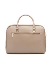 Beige large women's bag TOREC-0978A-81(Z25) - product view from the back on a white background.