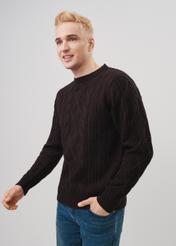 Black men's sweater SWEMT-0141-99(Z23)-01