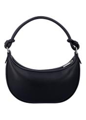 Black small women's hobo bag TOREC-1097-99(Z26), product view from the back on a white background.