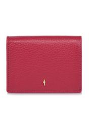 Pink leather women's wallet with RFID protection PORES-0807RFID-34(W24)-01