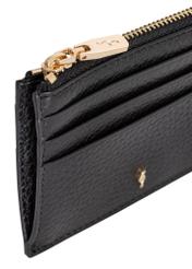 Small women's leather wallet PORES-0806R-99(Z25) close-up detail on white background.