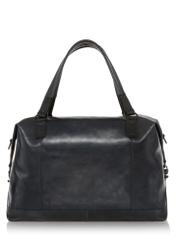 Men's navy blue leather bag TORMS-0103-69(W23)-04