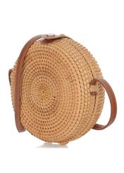 Women's round straw handbag TOREC-0261A-81(W22)-04