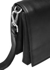 Black leather women's messenger bag TORES-1083-99(W25)