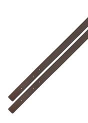 Brown women's shopper handbag TOREC-1238-1I(W26), view of the product strap on a white background.