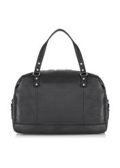 Men's black leather travel bag TORMS-0411-99(W24)-04