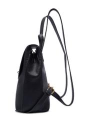 Black women's backpack TOREC-1138-9I(W26) - side view of the product, on a white background.