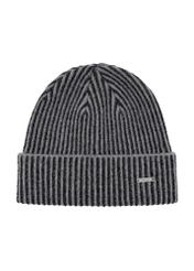 Women's grey and black winter hat CZADT-0171-95(Z23)-02