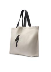 Cream cotton bag TOREN-0136-0C(W26) - diagonal product view, on a white background.