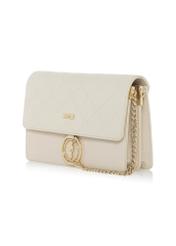 Cream women's handbag with monogram TOREC-0536B-12(W25)-02