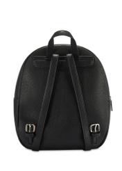 Black spacious women's backpack TOREC-1089-99(Z25), product view from the back on a white background.