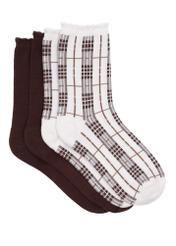 Two-pack of women's socks ZESDT-0053-1B(Z26) - product view from above, on a white background.