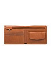 Men's leather wallet PORMS-0301A-88(Z25), product view from the inside on a white background.