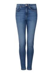 Women's navy blue denim pants JEADT-0010-69(Z23)-03