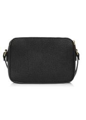 Black women's handbag with strap TOREC-0830B-99(Z25), product view from the back on a white background.