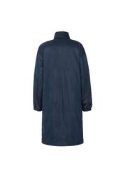 Navy blue women's parka with hood KURDT-0164-69(W19)-02