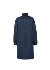 Navy blue women's parka with hood KURDT-0164-69(W19)-02