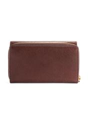 Medium brown women's wallet PORES-0965-89(Z25), product view from the back on a white background.