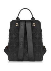 Black medium quilted women's backpack TOREN-0296-99(Z24) pic. 6