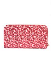 Large women's floral wallet POREC-0403-42(W25), product view from the back on a white background.