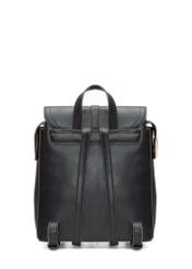 Women's backpack in black TOREC-1198-99(W26) - product view from the back, on a white background.