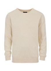 White men's sweater with logo SWEMT-0114-11(Z23)-04