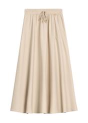 Beige midi skirt SPCDT-0125-1A(W26)