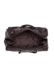 Dark brown leather men's travel bag TB-250-90(KS)-04