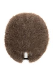 Brown women's earflap hat CZADF-0047-89(Z25) - product view from above on a white background.