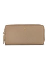 Large beige leather women's wallet PORES-0800B-80(W24)-01