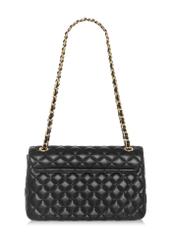 Black quilted chain bag TOREC-0443D-99(W25)-03