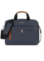 Grey men's briefcase with laptop pocket TORMN-0320-91(W24)-01