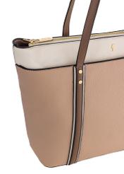 Two-color women's shopper bag TOREC-0780-15(W23)-06